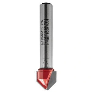 Fréza na V-drážku pro Alucobond - 90° D12,7x5,21 L53 S=8 HW, M115-00181, IGM