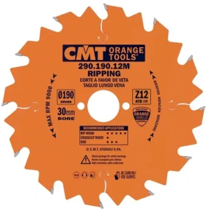 Pilový kotouč pro podélné řezy - D190x30 Z12 HW, - C29019012M, CMT Orange