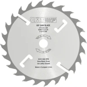 Rozmítací kotouč s vyklizovacím zubem - D300x3,2 d60 Z24+4 MEC HW, - C27902412U, CMT Industrial
