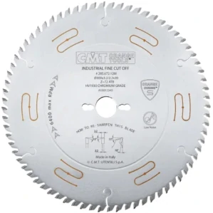 Pilový kotouč pro podélné a příčné řezy - D300x3,2 d30 Z72 HW Odhlučněný, - C28567212M, CMT CHROME