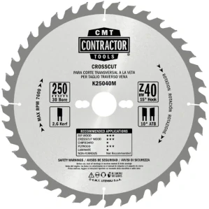 Pilový kotouč na dřevo, Masterpack - D160x2,2 d20 Z24 HW, 10ks, - K16024H-X10, CMT Contractor