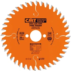 Pilový kotouč pro elektronářadí, finální řez - D120x1,8/1,2 d20 Z40 HW, - C29212040H, CMT Orange