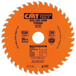 Pilový kotouč pro elektronářadí, finální řez - D184x2,6 d30 Z40 HW - C29218440M, CMT Orange