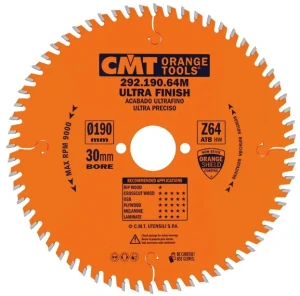 Pilový kotouč pro elektronářadí, finální řez - D190x2,6 d20 Z40 HW, - C29219040H, CMT Orange
