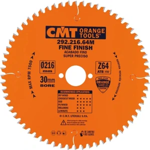 Pilový kotouč pro elektronářadí, finální řez - D216x2,8 d30 Z80 HW -5°Neg, - C29221680M, CMT Orange