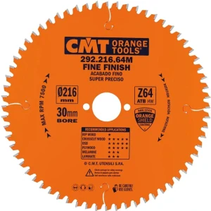 Pilový kotouč pro elektronářadí, finální řez - D230x2,8 d30 Z64 HW, - C29223064M, CMT Orange