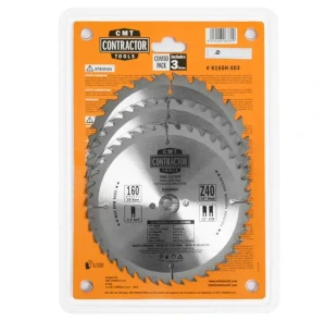Sada Contractor Pilových kotoučů na dřevo - D160x2,2 d20 Z24+Z40 HW, 3ks, - C-K160H-X03, CMT