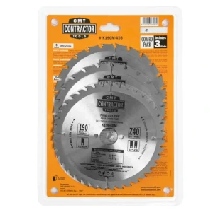 Sada Contractor Pilových kotoučů na dřevo - D190x2,2 d30 Z24+Z40 HW, 3ks, - C-K190M-X03, CMT