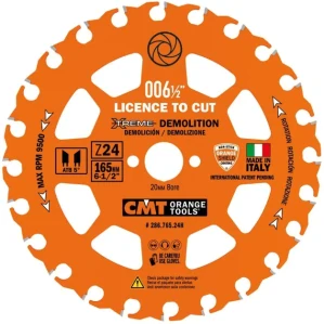 Pilový kotouč na demoliční práce - D165x2,3 d20 Z24 HW, - 286.765.24H, CMT XTreme