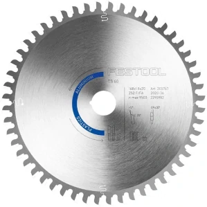 Pilový kotouč do okružních pil HW, D168x1,8 d20 F/FA 52 ALUMINIUM/PLASTICS, - 205767, Festool