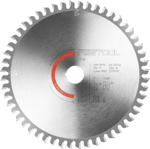 Pilový kotouč do okružních pil HW, D168x1,8 d20 TF 52 LAMINATE/HPL, - 205766, Festool