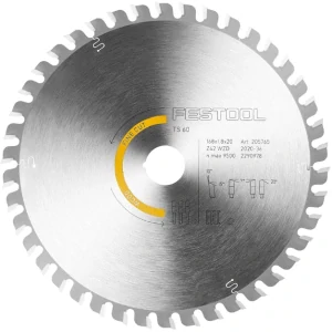 Pilový kotouč do okružních pil HW, D168x1,8 d20 W42 WOOD FINE CUT, - 205765, Festool