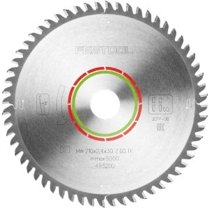 Pilový kotouč do okružních pil HW, D210x2,4 d30 TF60 LAMINATE/HPL, - 493200, Festool
