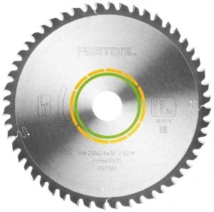 Pilový kotouč do okružních pil HW, D210x2,4 d30 W52 WOOD FINE CUT, - 493199, Festool