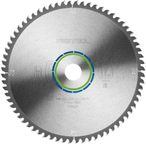 Pilový kotouč do okružních pil HW, D260x2,4 d30 TF68 ALUMINIUM/PLASTICS, - 494607, Festool