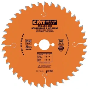 Pilový kotouč na lamino, plast a neželezné kovy - D165x2,2 d20 Z40 HW, - C29616540H, CMT Orange