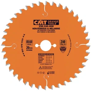 Pilový kotouč na lamino, plast a neželezné kovy - D165x2,2 d20 Z56 HW, - C29616556H, CMT Orange