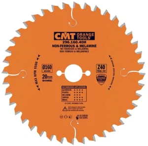 Pilový kotouč na lamino, plast a neželezné kovy - D180x2,8 d20 Z40 HW,  - C29618040H, CMT Orange