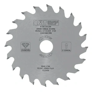 Diamantový předřezový kotouč kónický - D120x3,1-3,7 d20 Z20, - C23812020H, CMT Xtreme