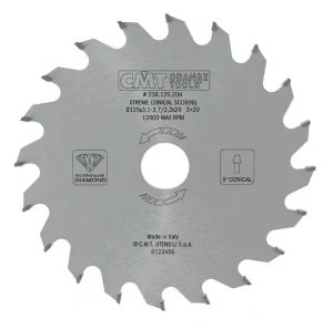 Diamantový předřezový kotouč kónický - D125x3,1-3,7 d20 Z20, - C23812520H, CMT Xtreme