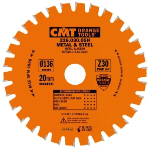 Pilový kotouč na železo - D136x1,5 d20 Z30 HW, - C22603005H, CMT Industrial