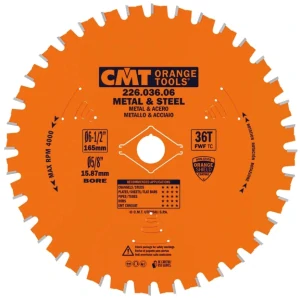 Pilový kotouč na železo - D165x1,5 d15,8 Z36 HW, - C22603606, CMT Industrial