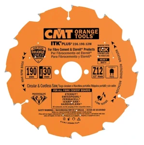 Diamantový pilový kotouč na cementotřískové desky - D165x1,8 d20(+15,87) Z4, - C23616504HM, CMT ITK
