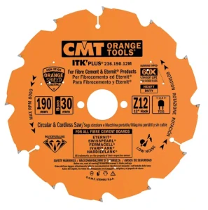 Diamantový pilový kotouč na cementotřískové desky - D216x2,2 d30 Z14, - C23621614M, CMT ITK