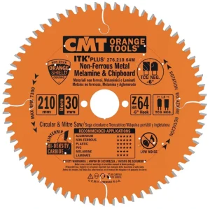 Ultra tenký kotouč na lamino, plast a neželezné kovy - D250x2,6 d30 Z80 HW, - 276.250.80M, CMT ITK