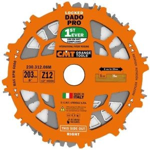 Sada drážkovacích kotoučů DADO PRO - D203x6,2-20 d30 Z12 HW, - C23031208M, CMT