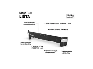Upínací lišta pro systém pouzder ClipTech®, TB-B1-A-30, Toughbuilt StackTech®