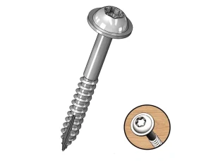 PocketScrews - vruty pro kapsové spoje 100ks hrubé, Milescraft, M5214100