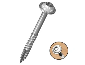 PocketScrews - vruty pro kapsové spoje 1000ks hrubé, Milescraft, M5215