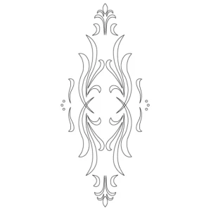 Šablona na ornamenty na kuchyňská dvířka KLASIK 440x185mm, CRCS-302, CMT