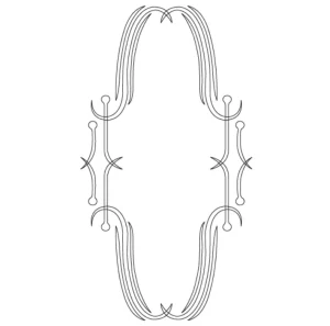 Šablona na ornamenty na kuchyňská dvířka ROMA 375x200mm, CRCS-306, CMT