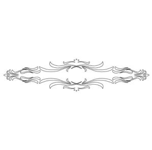 Šablona na ornamenty na rámy KLASIK 550x120mm, CRCS-402, CMT