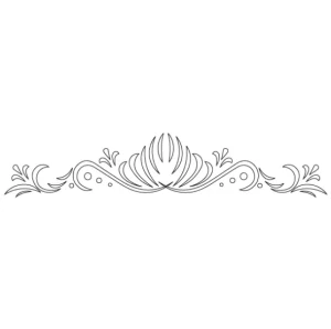Šablona na ornamenty na rámy FOLKLORE 550x110mm, CRCS-406, CMT