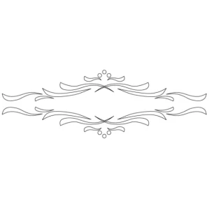 Šablona na ornamenty na zásuvky KLASIK 210x70mm, CRCS-502, CMT