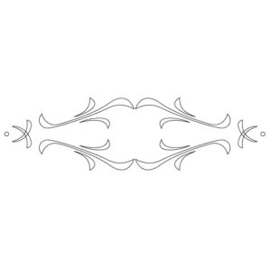 Šablona na ornamenty na zásuvky KASKADA 250x65mm, CRCS-505, CMT