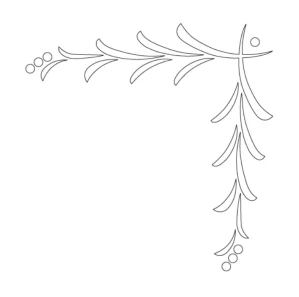 Šablona na ornamenty rohové vzory FLORENTINE 120x30mm, CRCS-604, CMT