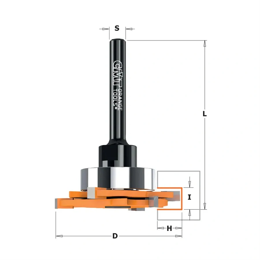 Talířová drážkovací fréza pro STRIPLOX mini - D47,6x7 H9,5 L65 S=6,35 HW, C82337111A, CMT