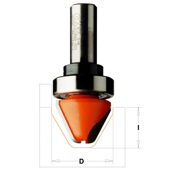 Popisová fréza 60° s ložiskem - D28x19 60° S=12 HW, C94950211B, CMT