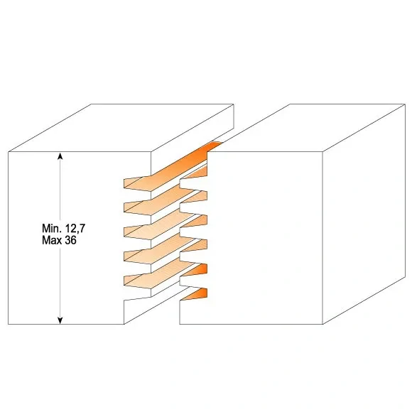 Fréza pro profesionální spoje - D47,6x12,7-36 H5,3 S=12 HW, C90060611, CMT