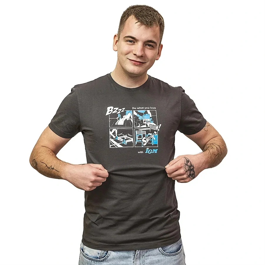 Tričko Comics Chair antracit, OD-TR5M04, IGM - vel. XL