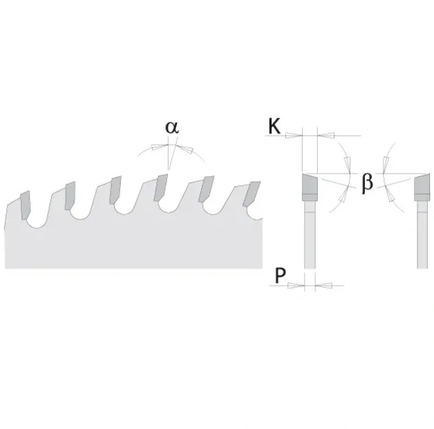 Pilový kotouč pro podélné a příčné řezy - D250x3,2 d30 Z60 HW Odhlučněný, - C28566010M, CMT CHROME