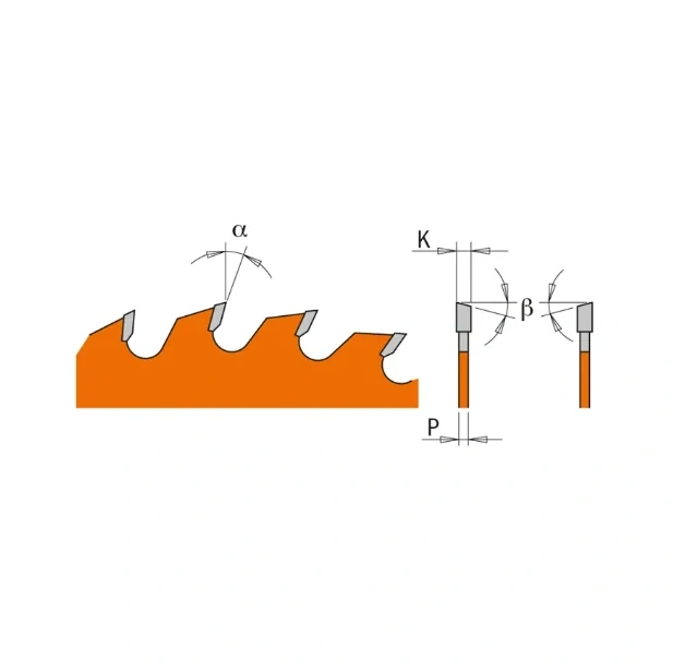 Pilový kotouč pro podélné a příčné řezy - D260x2,5 d30 Z60 HW -5°Neg, - C29406011M, CMT Orange Industrial