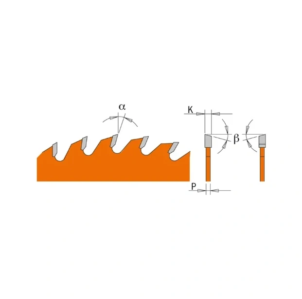 Pilový kotouč pro elektronářadí, finální řez - D260x2,5 d30 Z80 HW -5°Neg, - 294.080.11M, CMT Orange
