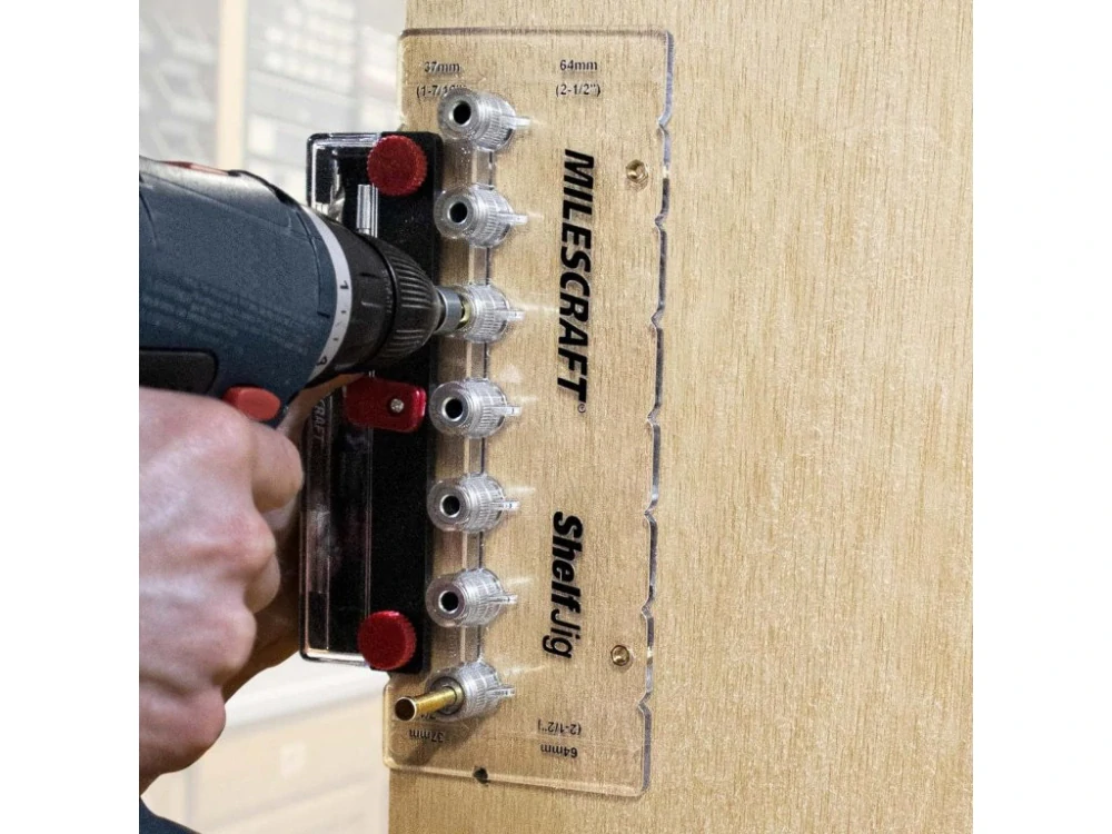 Šablona pro vrtání otvorů nosičů polic, Milescraft, ShelfJig, M1343