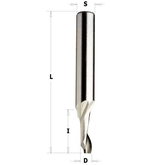 Spirálová fréza na ALU a PVC - D3x12 L60 S=8mm HSS, C18803051, CMT