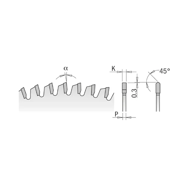 Pilový kotouč na lamino, plast a neželezné kovy - D300x3,2 d32 Z96 HW Odhlučněný, - C29709612P, CMT